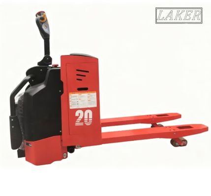 LAKER Εργατική εξοικονόμηση 2 τόνων Stand On Electric Pallet Truck με μπαταρία μεγάλης χωρητικότητας 210Ah