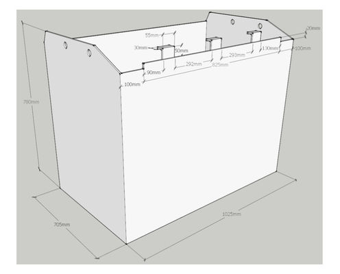 500AH 80v μπαταρία έλξης φορτηγού