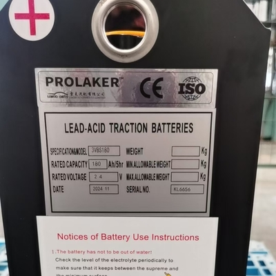 Προσαρμοσμένη μπαταρία ανελκυστήρα 24v 180Ah/5hrs μπαταρία έλξης μολύβδου οξέος