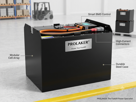 ProLaker Drop-in Lead-Acid Replacement LiFePO4 Forklift Battery 24V 48V 80V, 210Ah-880Ah Προσαρμόσιμο για ηλεκτρικό φορτηγό φορτηγών παλέτες φορτηγά φορτηγά φορτηγά φορτηγά φορτηγά φορτηγά φορτηγά