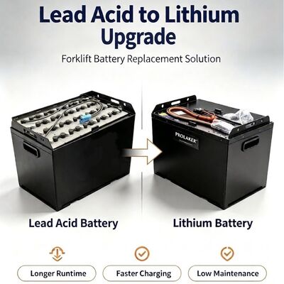 ProLaker Drop-in Lead-Acid Replacement LiFePO4 Forklift Battery 24V 48V 80V, 210Ah-880Ah Προσαρμόσιμο για ηλεκτρικό φορτηγό φορτηγών παλέτες φορτηγά φορτηγά φορτηγά φορτηγά φορτηγά φορτηγά φορτηγά