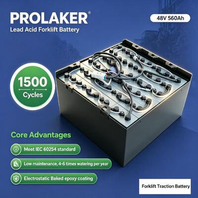 Μπαταρία έλξης 48V 560Ah χαμηλής συντήρησης με σύστημα αυτόματης πλήρωσης νερού