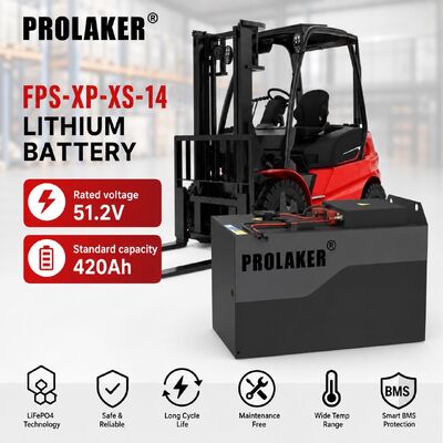 PROLAKER 51.2V 420Ah LiFePO4 μπαταρία ανελκυστήρα με υπηρεσία cloud και IP65 ανθεκτικό στη σκόνη και στο νερό για βιομηχανική χρήση